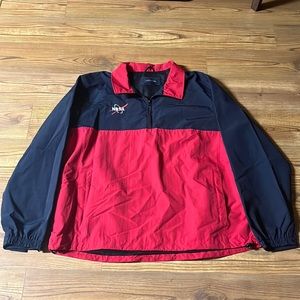 Lands End NASA quarter zip wind breaker